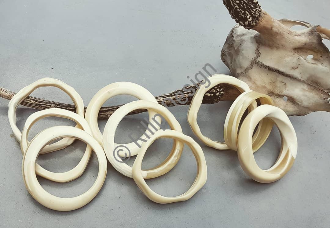 Bone Not Beige large fit bangles (7-8cm width) now available